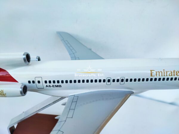 Model of B727-200 Emirates Airlines with detailed craftsmanship.